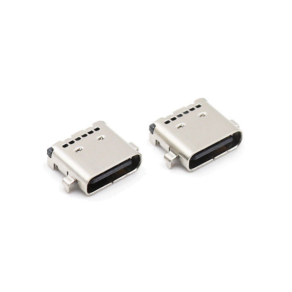 O tipo de naufrágio tipo fêmea conector USB de SMT USB de C datilografa o soquete do Alfinete de C 24