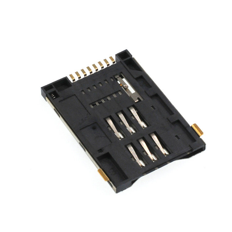 altura micro Sim Cartão Conector Soquetes 8 Alfinete Empurre Estendido Modelo de 2.2mm