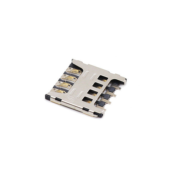 LCP 8 Alfinete Micro SIM Cartão Soquete Conector Empurre puxam a durabilidade dos ciclos de H1.8mm 5000