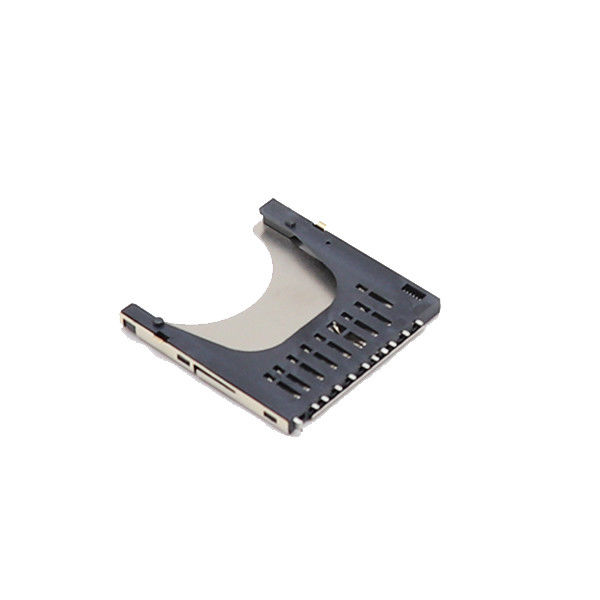 Tipo soquete 10p do impulso de SMT dos conectores de cartão da memória de UL94V-0 micro SD