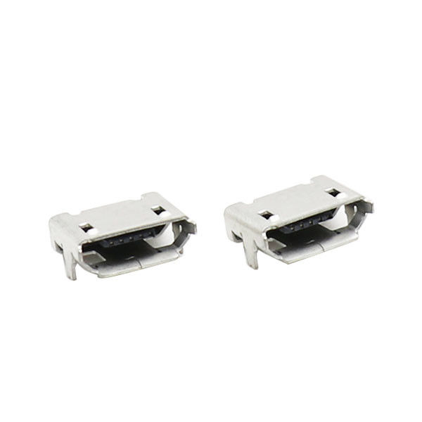 SMD MERGULHAM soquete do PWB de 7.2mm o micro USB 5 Alfinete Conector Modelo B micro USB com borda