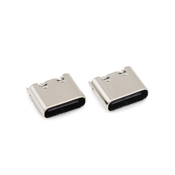 Tipo fêmea Alfinete de USB dos conectores 6 de C 180 alojamento do mergulho 3.1mm do grau UL94V-0