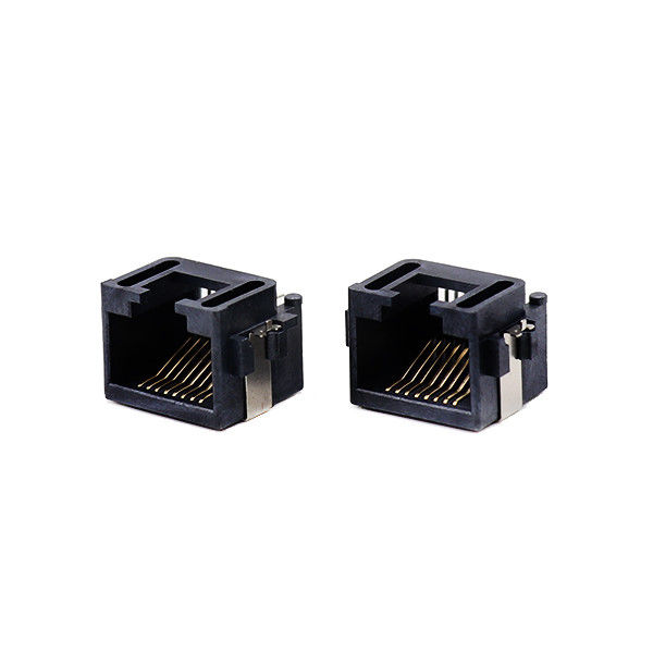 Tipo de naufrágio ângulo direito do MERGULHO fêmea meados de Jack modular do conector do PWB da montagem RJ45