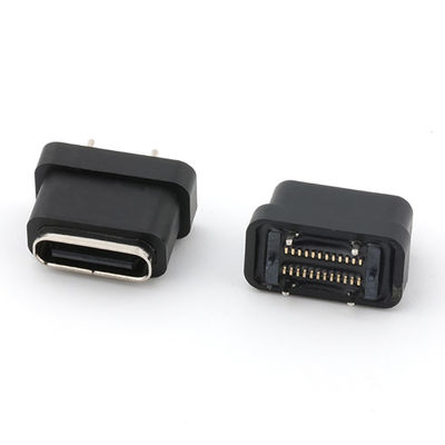 24 pin USB Tipo C Conector feminino Tipo vertical IPX8 impermeável