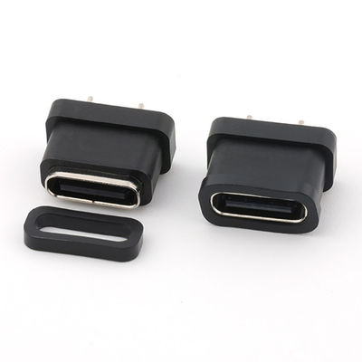 24 pin USB Tipo C Conector feminino Tipo vertical IPX8 impermeável