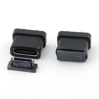 24 pin USB Tipo C Conector feminino Tipo vertical IPX8 impermeável