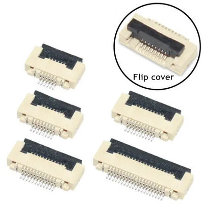 Flip de conector FPC 0,5 mm para PCB 4 5 6 8 10 12 14 16 18 20 22 24 26 28 30 32 34 36 40-60 pin